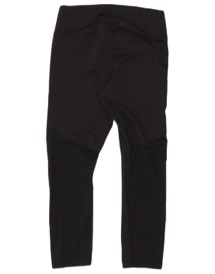 NIKE Womens Dri Fit Leggings UK 12 Medium  Black Polyester