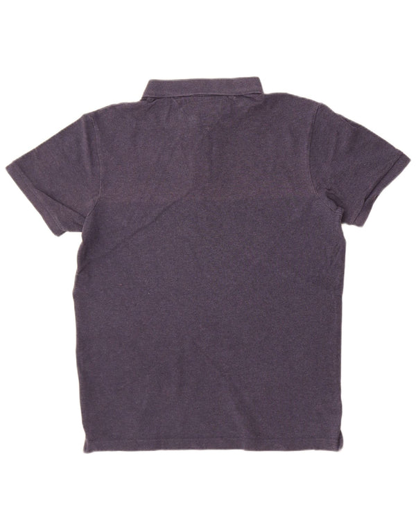 Tommy Hilfiger Mens Slim Fit Polo Shirt Large Navy Blue Cotton