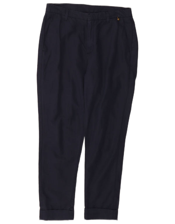 Woolrich Womens Slim Chino Trousers W27 L26 Navy Blue Cotton