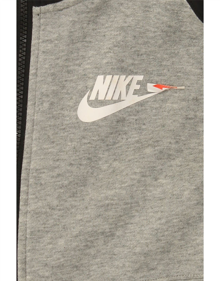 Nike Mens Tracksuit Top Jacket Small Grey Colourblock Cotton