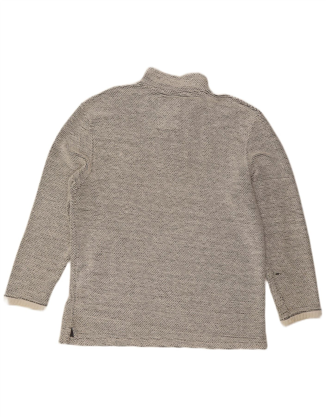Weird Fish Mens Zip Neck Sweatshirt Jumper Large Grey
