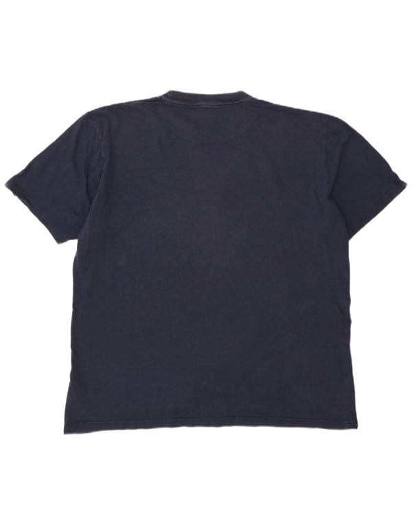 Nike Mens Graphic T-Shirt Top UK 47/49 2XL Navy Blue Cotton