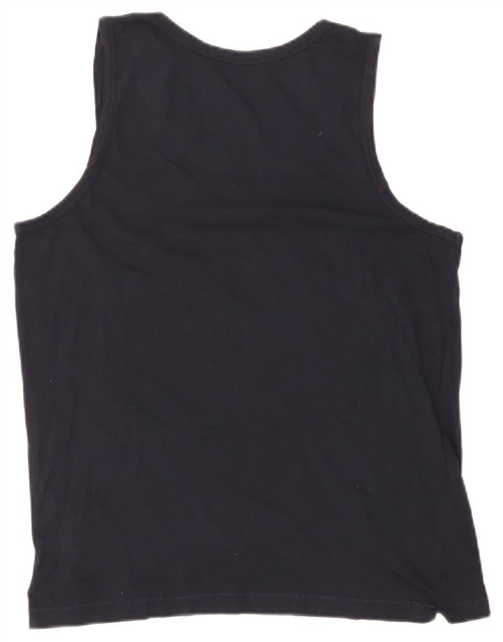 French Connection Womens Vest Top UK 14 Large Navy Blue