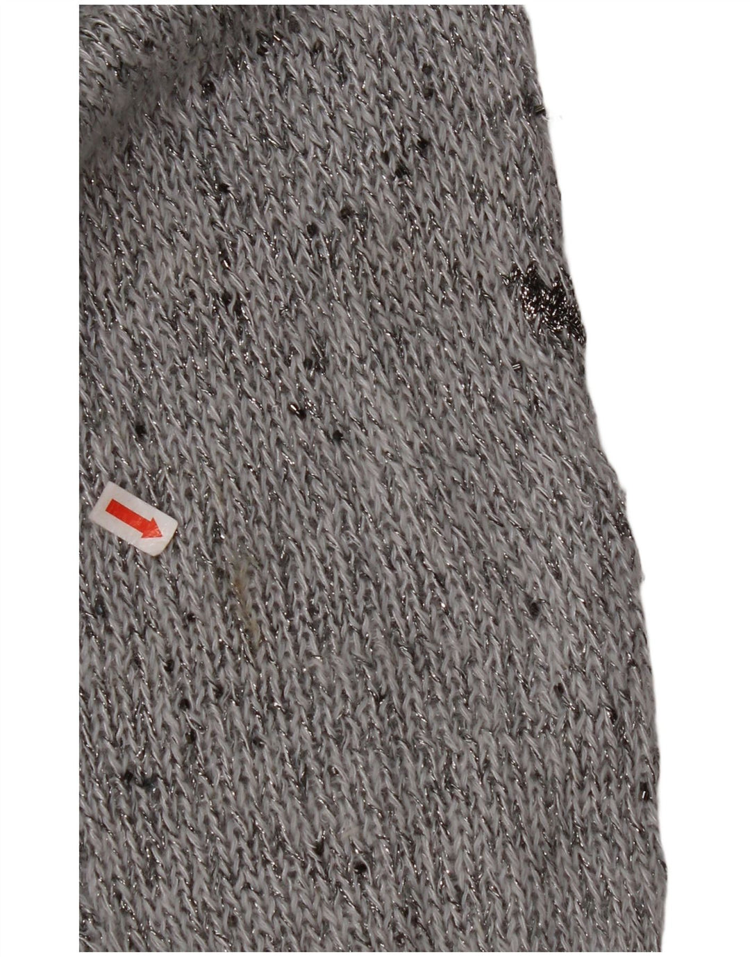 KRIZIA MAGLIA Womens Crew Neck Jumper Sweater UK 18 XL Grey Flecked Angora