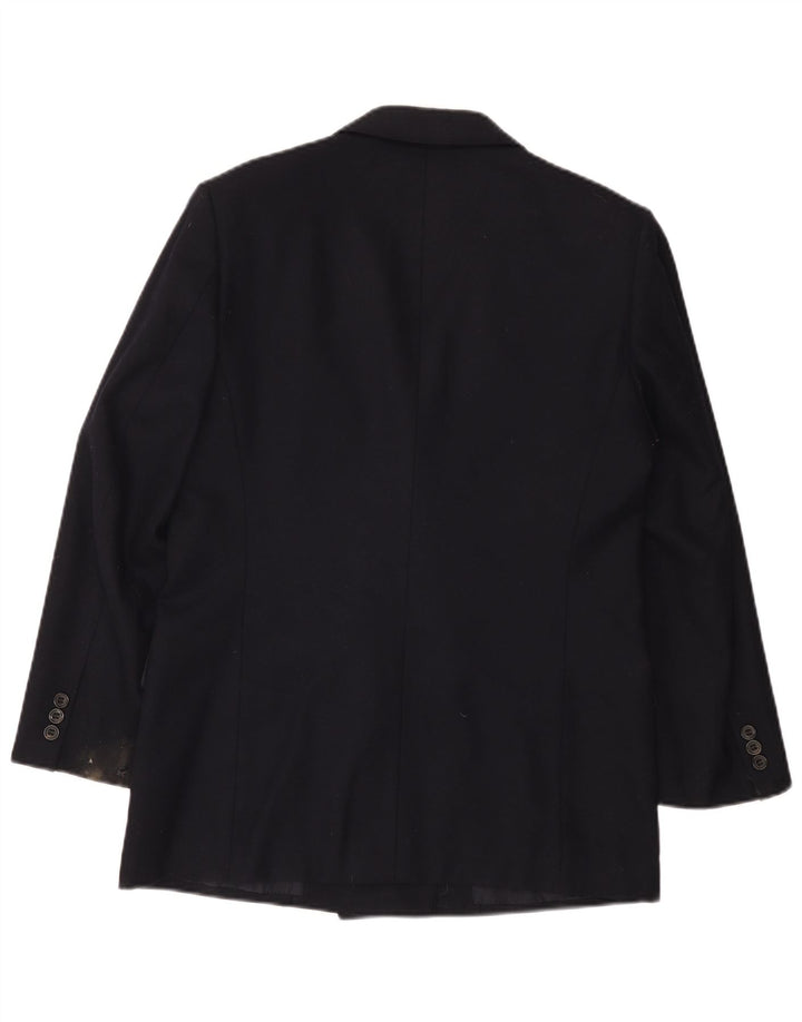 Aquascutum Mens Double Breasted Blazer Jacket UK 36 Small Navy Blue