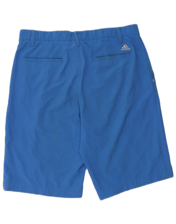 Adidas Mens Chino Shorts W34 Large  Blue Polyester