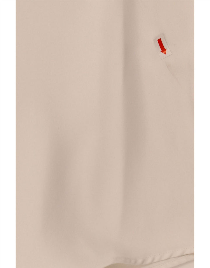ZARA Womens Long Sleeve Blouse Top UK 6 XS White Polyester Vintage Zara and Second-Hand Zara from Messina Hembry 