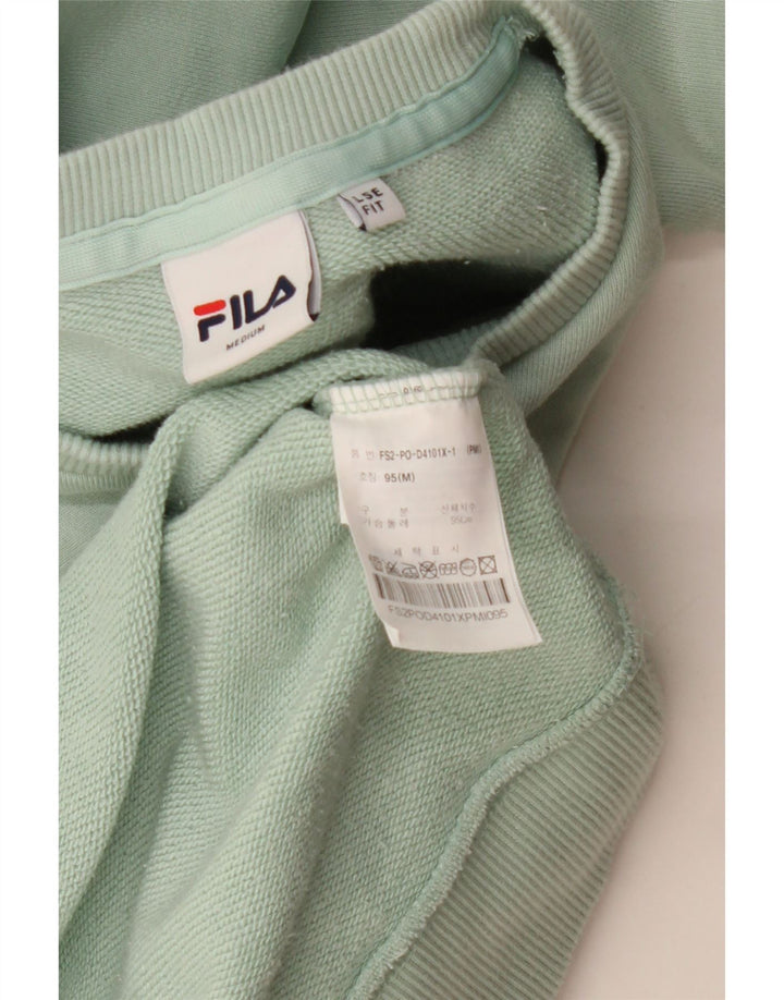 FILA Mens Sweatshirt Jumper Medium Turquoise Cotton
