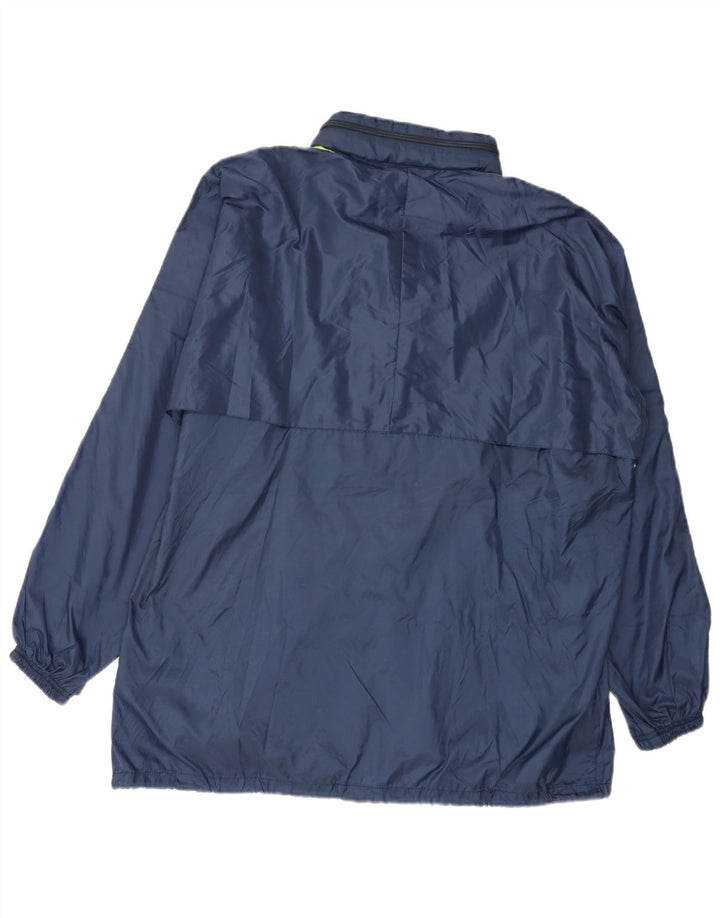Arena Mens Hooded Rain Jacket UK 42 XL Navy Blue Polyamide