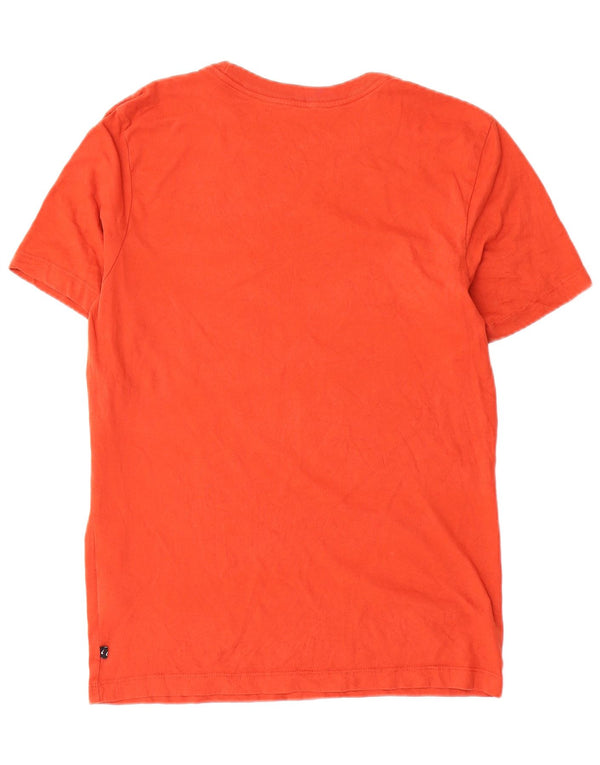 Nike Mens Dri Fit Graphic T-Shirt Top Small Orange Cotton