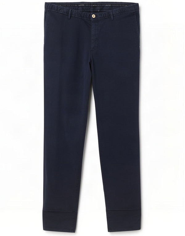 Massimo Dutti Mens Slim Fit Chino Trousers EU 50 2XL W40 L32 Navy Blue