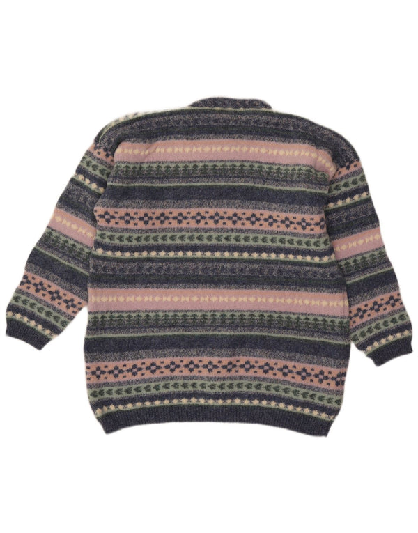 Tulchan Womens Crew Neck Jumper Sweater UK 18 XL Multicoloured Fair Isle