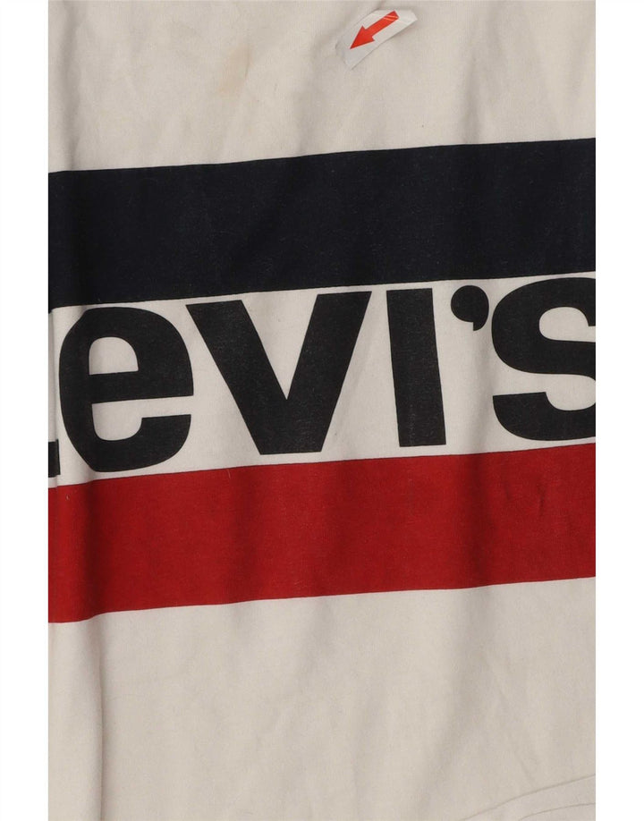 Levi's Mens Graphic T-Shirt Top Medium White Cotton