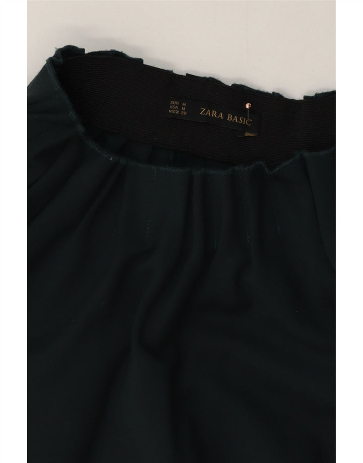 ZARA Womens Basic A-Line Skirt Medium W30 Green