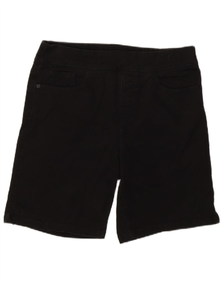 Dkny Womens Denim Shorts Medium W30 Black Cotton