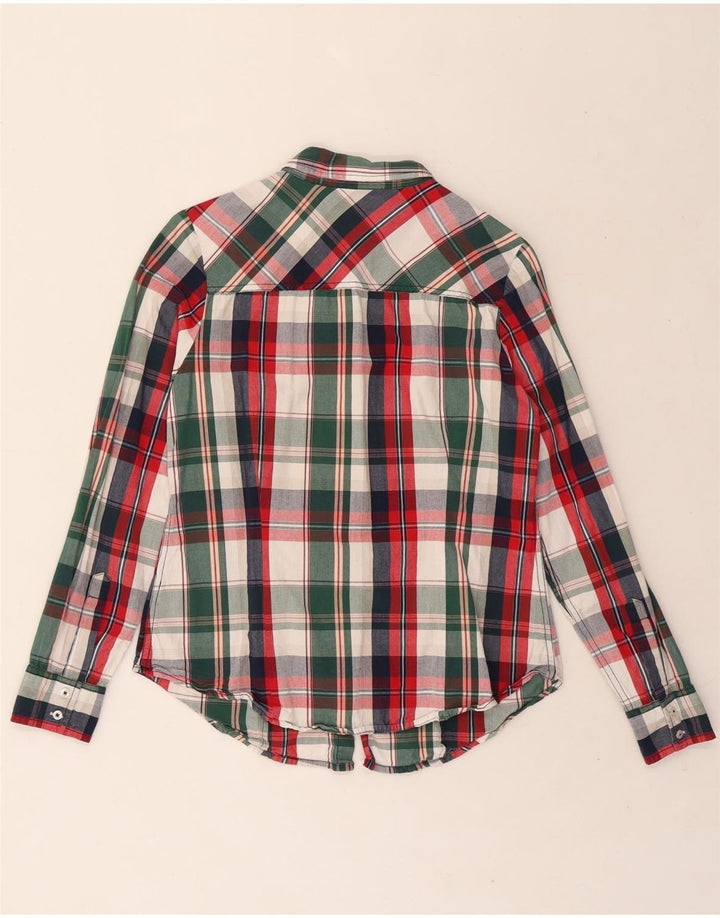 PECKOTT Womens Shirt IT 40 Small Multicoloured Check Cotton Vintage Peckott and Second-Hand Peckott from Messina Hembry 