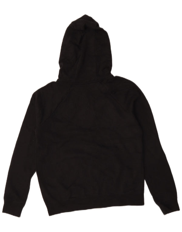 Nike Womens Oversized Zip Hoodie Sweater UK 10 Small Black Cotton