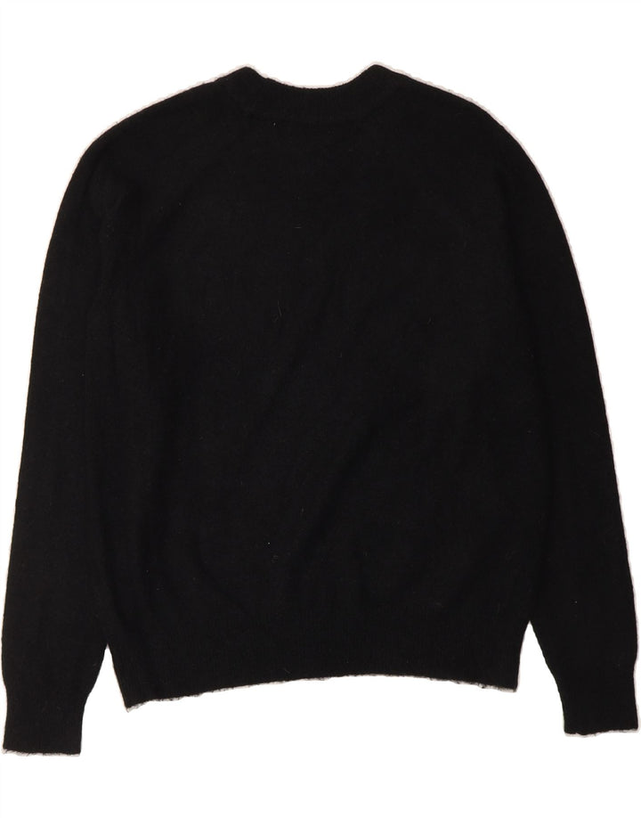 ZARA Womens Crew Neck Jumper Sweater UK 14 Medium Black Vintage Zara and Second-Hand Zara from Messina Hembry 
