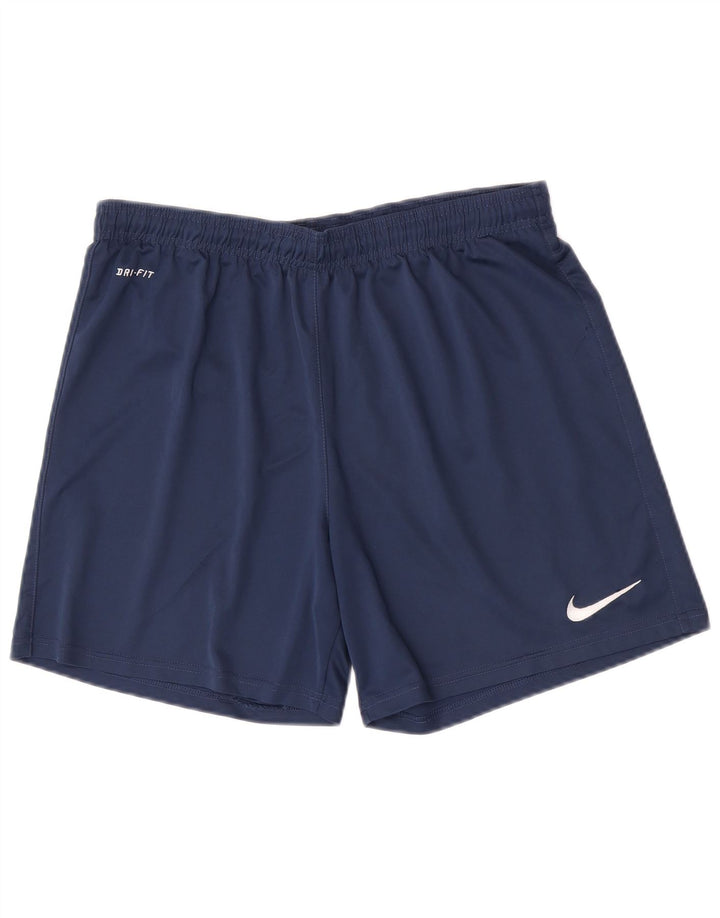 Nike Mens Dri Fit Sport Shorts Large  Navy Blue Polyester