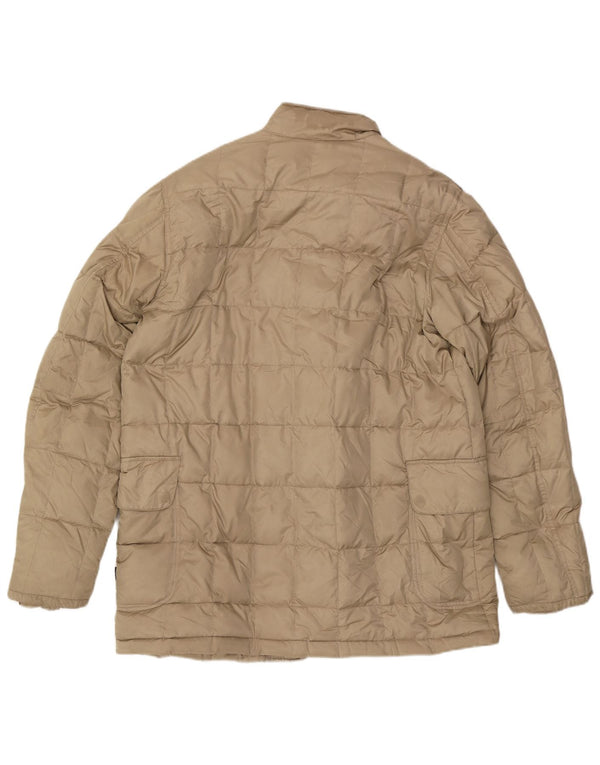 Sergio Tacchini Mens Padded Jacket UK 42 XL Beige