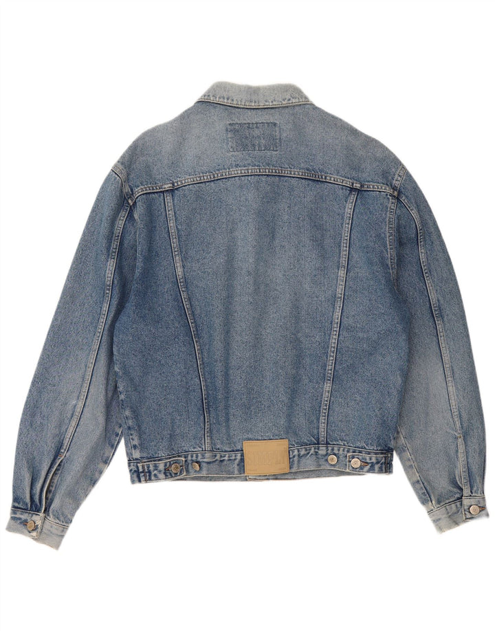 Vintage Mens Denim Jacket UK 38 Medium Blue
