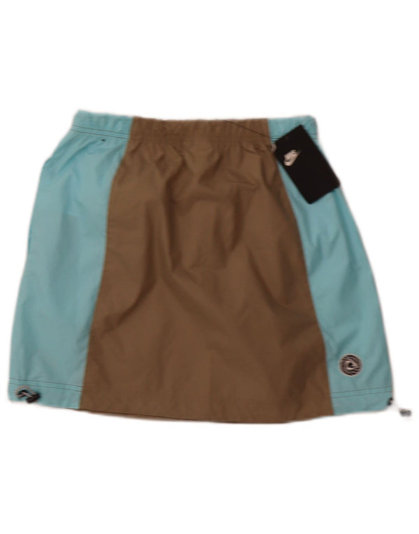 Nike Womens Skirt UK 6 XS  Khaki Colourblock Polyester