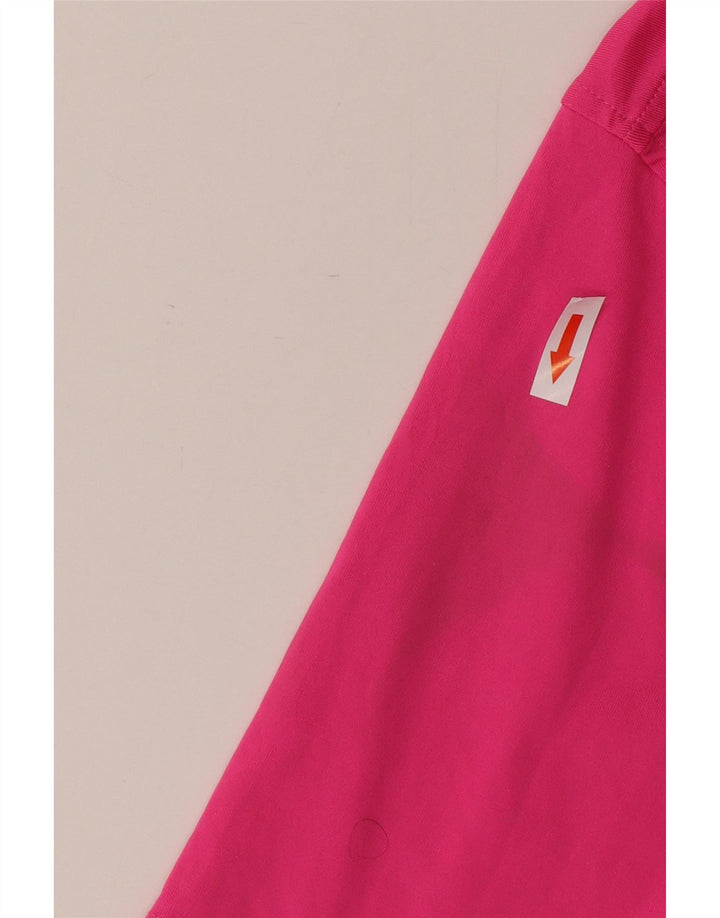 Under Armour Mens Polo Shirt Large Pink Polyester