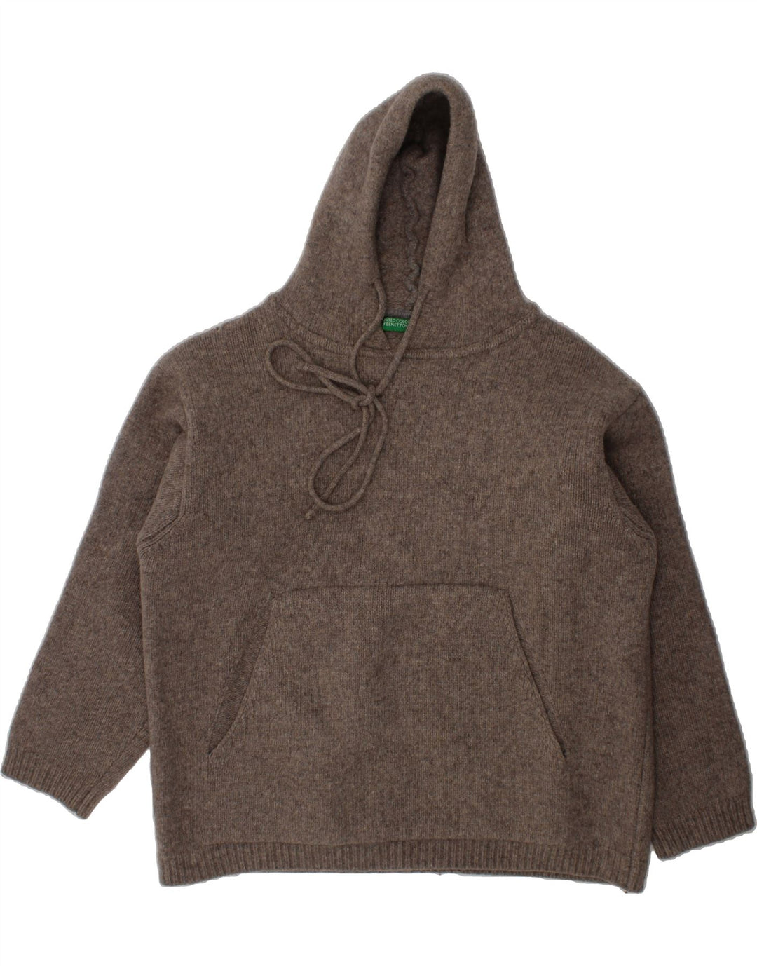 BENETTON Boys Hooded Jumper 11-12 Years Grey Vintage Benetton and Second-Hand Benetton from Messina Hembry 