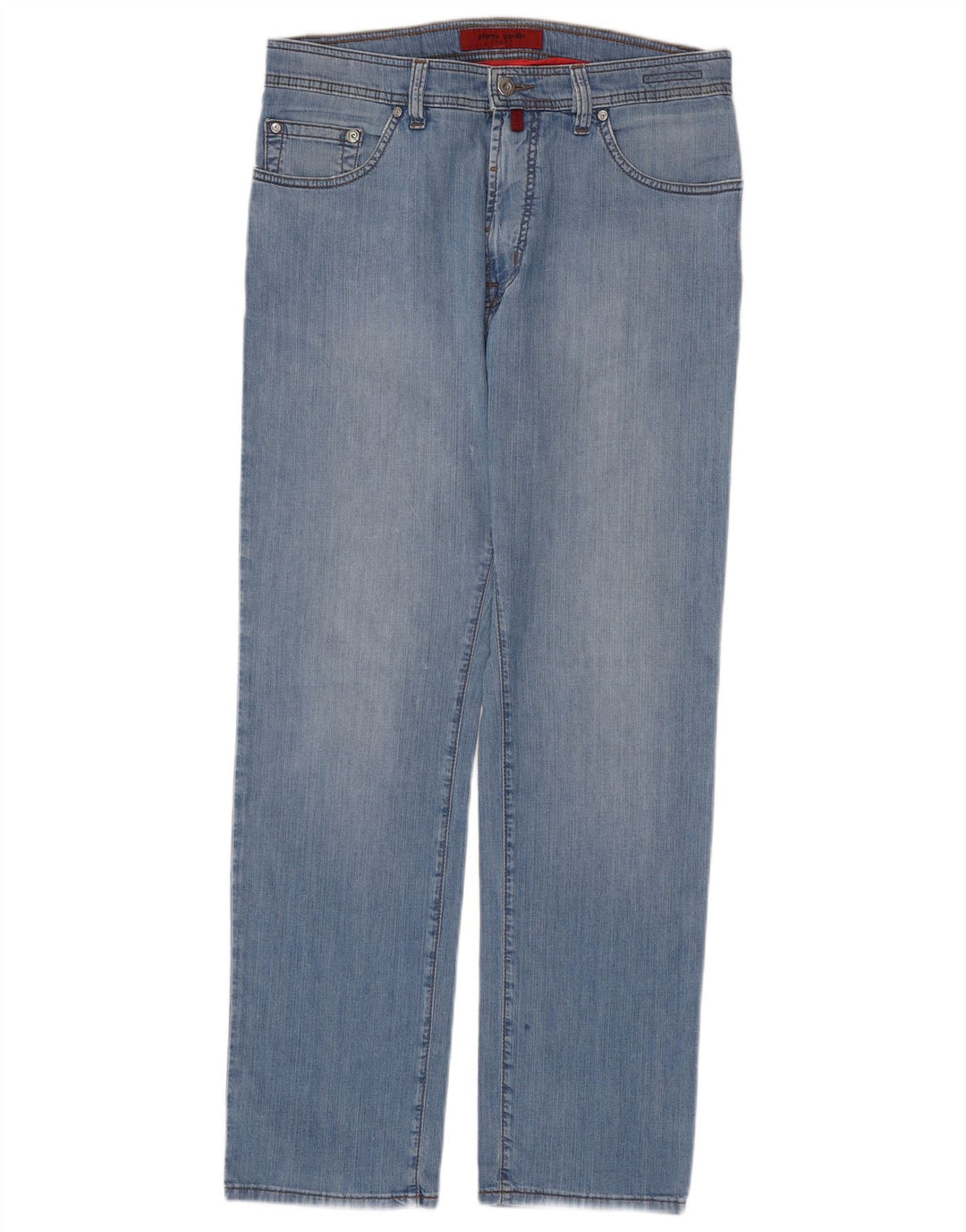 PIERRE CARDIN Mens Straight Jeans W34 L32 Blue Cotton