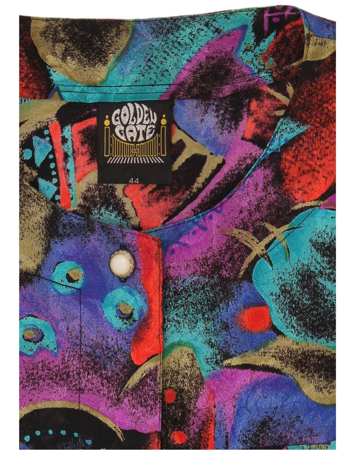 Golden Gate Womens Abstract Pattern Shirt Blouse IT 44 Medium Multicoloured