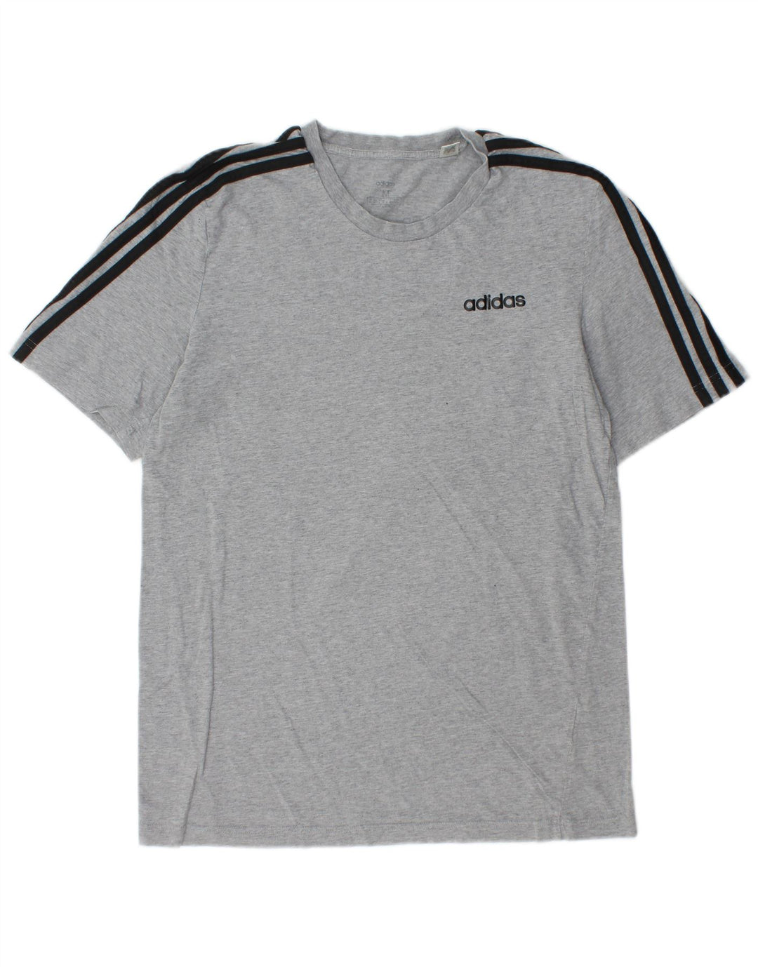 ADIDAS Mens T-Shirt Top Medium Grey Flecked