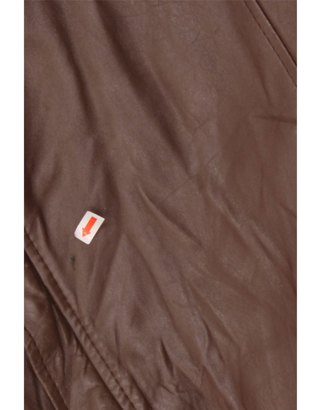 VINTAGE Mens Leather Jacket IT 56 3XL Brown