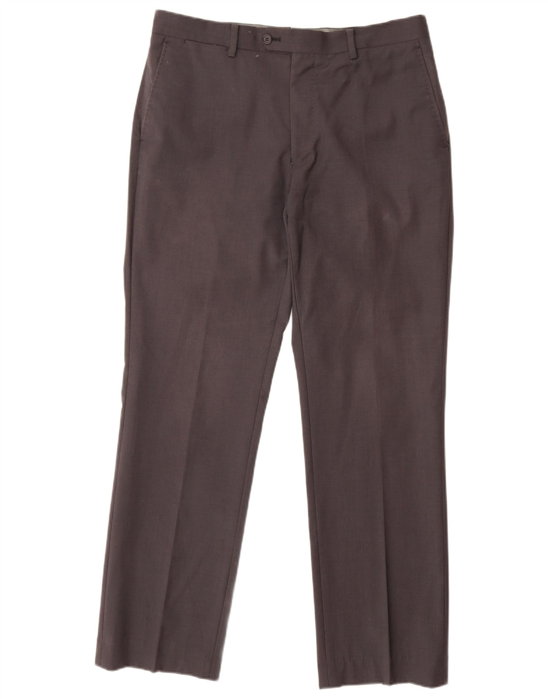 CALVIN KLEIN Mens Straight Suit Trousers IT 48 Medium W32 L30 Grey Wool