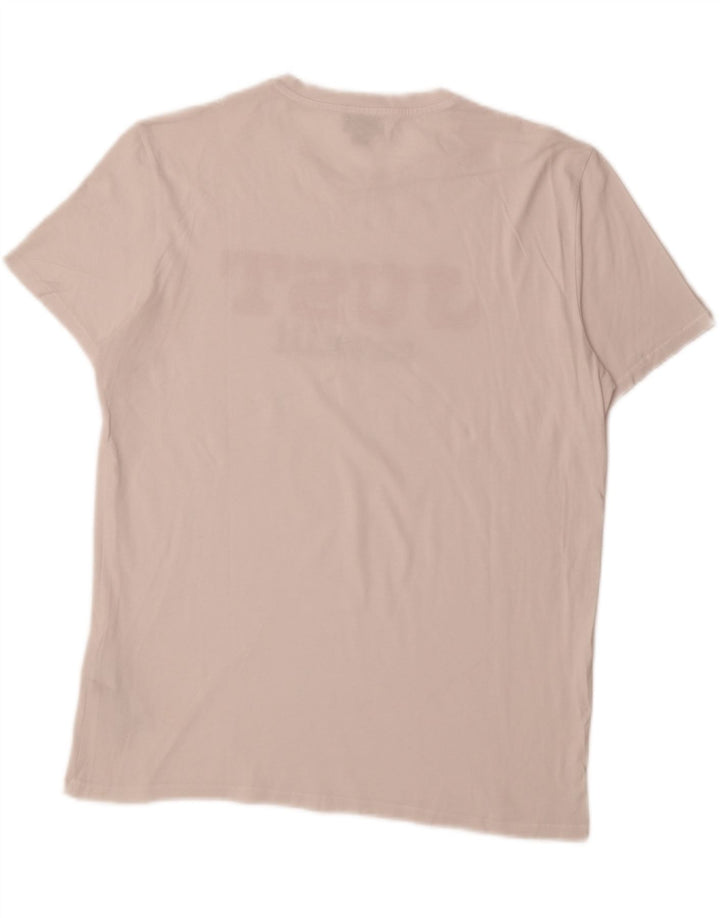 JUST CAVALLI Mens Graphic T-Shirt Top Medium White Cotton Vintage Just Cavalli and Second-Hand Just Cavalli from Messina Hembry 