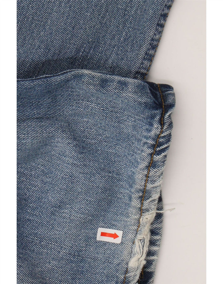 LEVI'S Mens 505 Straight Jeans W36 L30 Blue Cotton