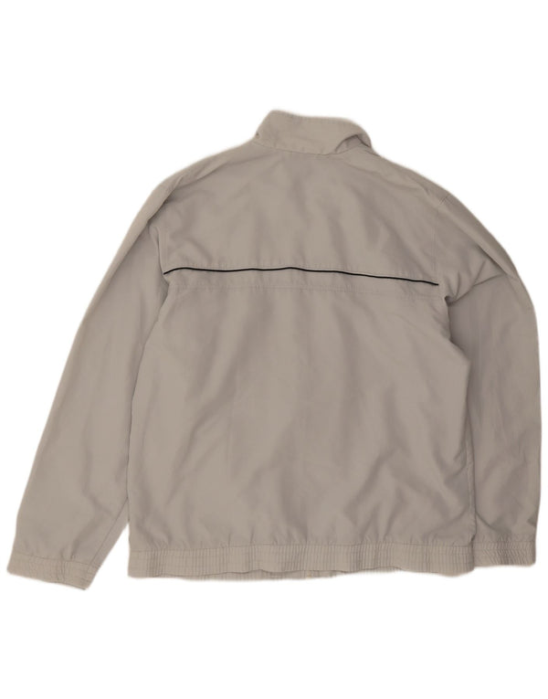 Adidas Mens Tracksuit Top Jacket UK 46/48 XL Grey Polyester
