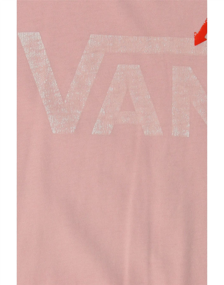 VANS Womens Graphic T-Shirt Top UK 14 Medium Pink Vintage Vans and Second-Hand Vans from Messina Hembry 