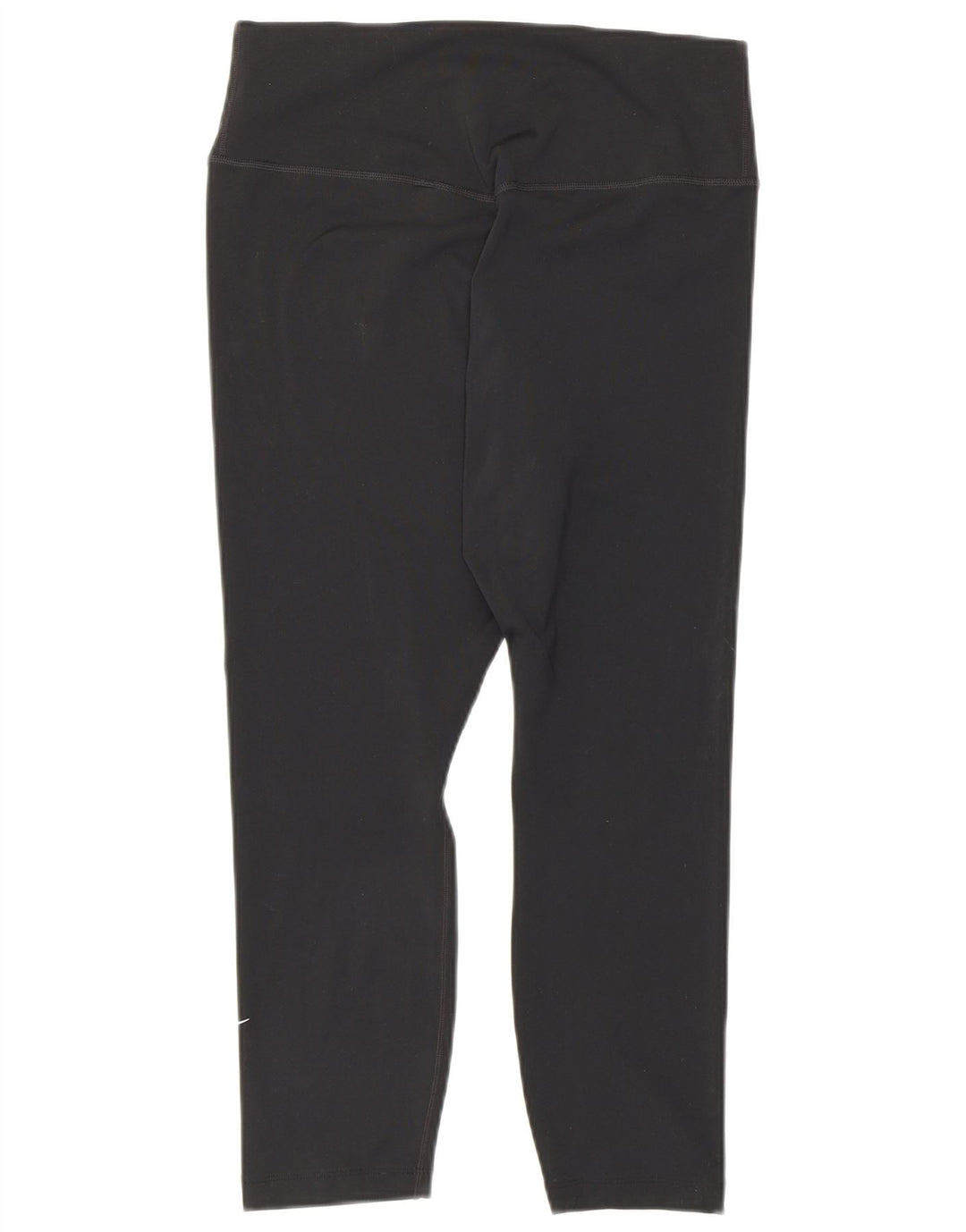 Nike Womens Dri Fit Capri Leggings UK 12 Medium Black Polyester