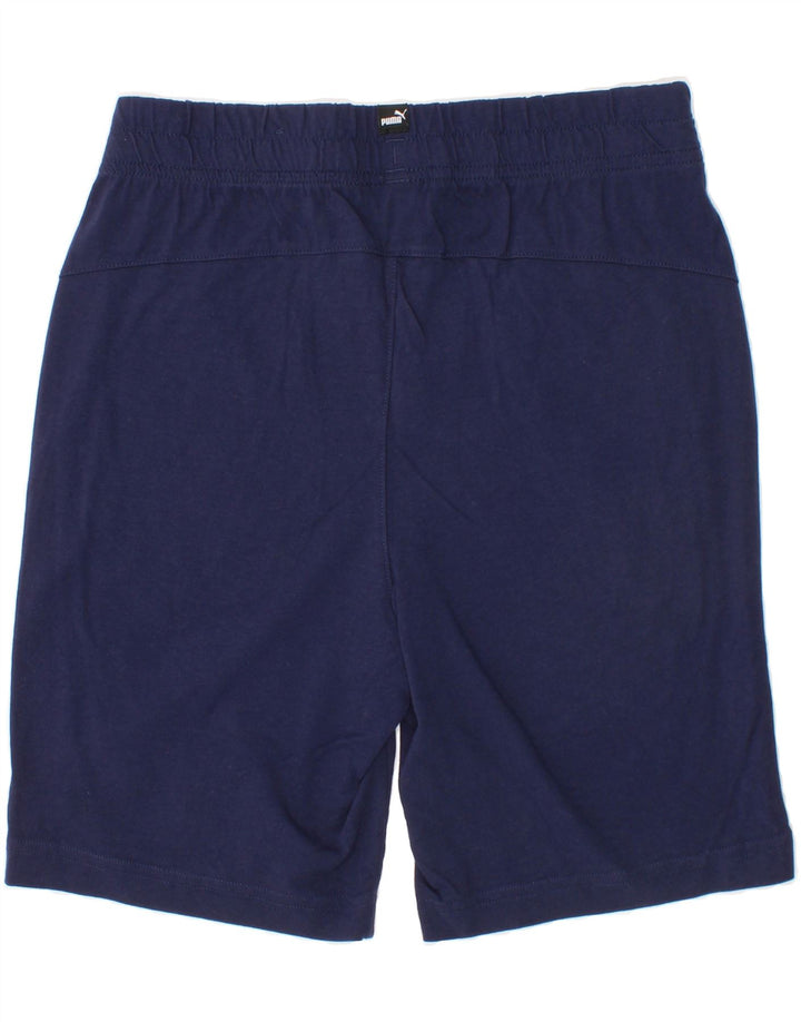 PUMA Boys Sport Shorts 11-12 Years Navy Blue Vintage Puma and Second-Hand Puma from Messina Hembry 