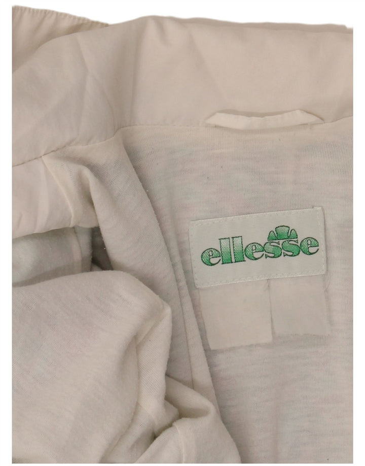 ELLESSE Mens Tracksuit Top Jacket XL White Geometric