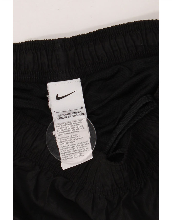 Nike Womens Sport Shorts UK 14 Large  Black Polyester