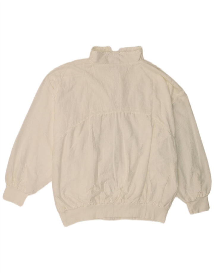 Trigema Mens Tracksuit Top Jacket XL White Nylon
