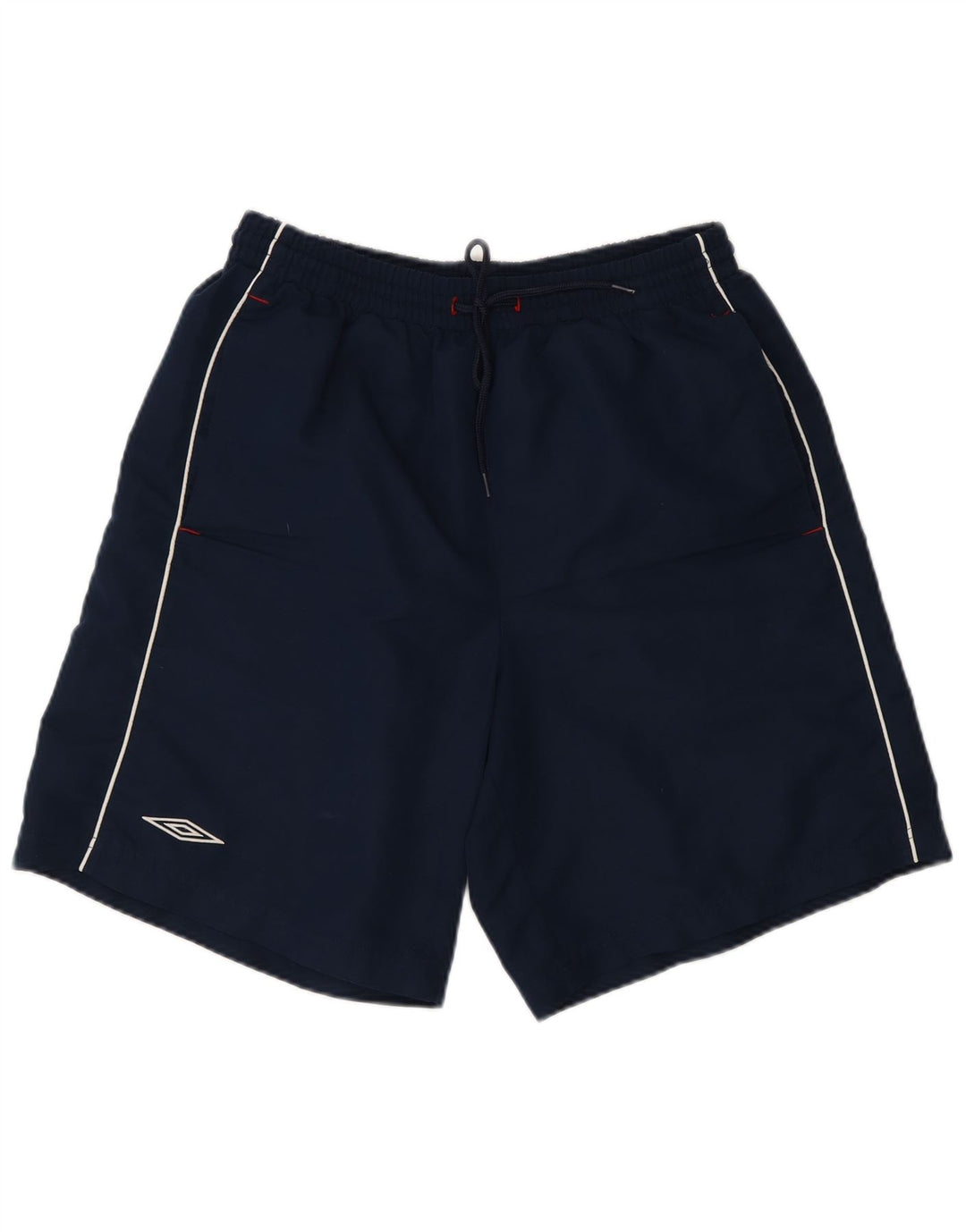 Umbro Mens Graphic Sport Shorts Medium Navy Blue Polyester
