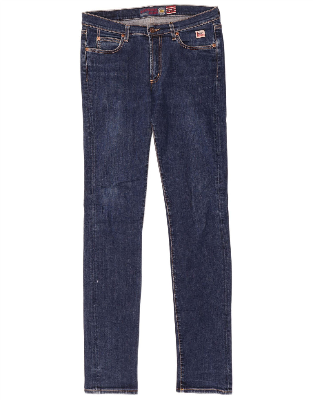 Roy Rogers Mens Slim Jeans W32 L36 Blue Cotton