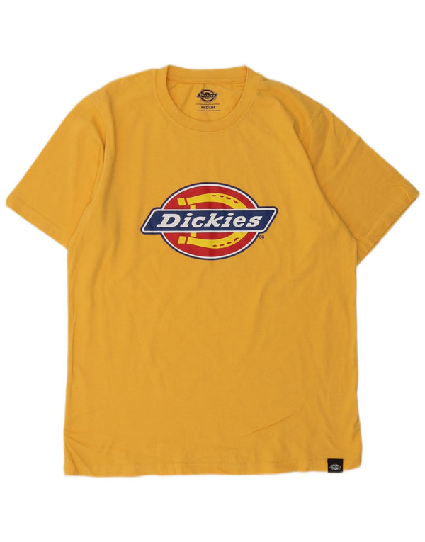 Dickies Mens Graphic T-Shirt Top Medium Yellow Cotton