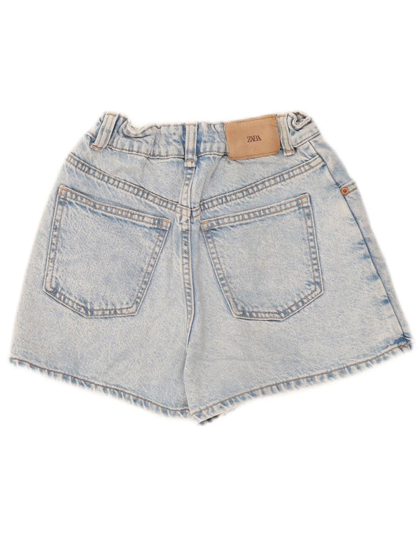 Zara Girls Skort Denim Shorts 9-10 Years W24 Blue