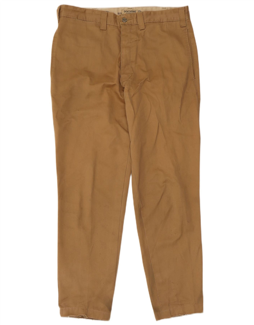 DOCKERS Mens Slim Chino Trousers W34 L29  Beige Cotton