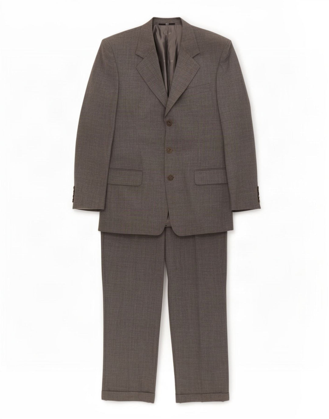 Valentino Mens 3 Button 2 Piece Suit IT 48 Medium W30 L31 Grey Wool