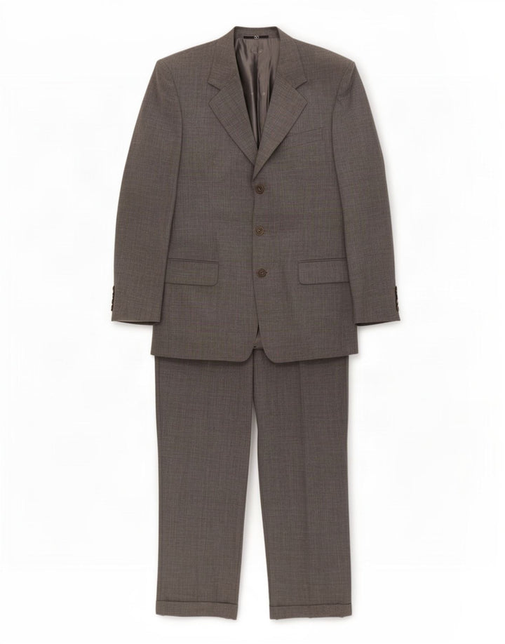 Valentino Mens 3 Button 2 Piece Suit IT 48 Medium W30 L31 Grey Wool