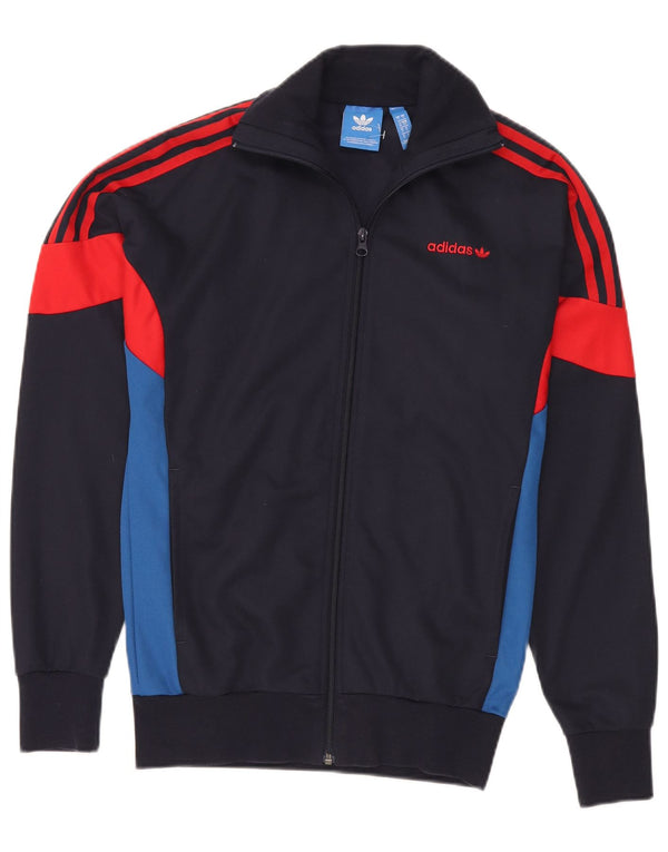Adidas Mens Originals Tracksuit Top Jacket Small Navy Blue Colourblock